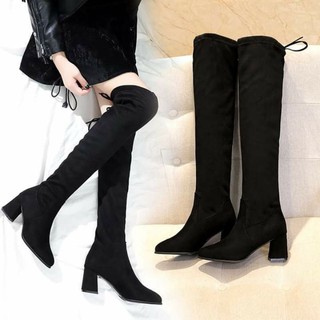 Order đôi boots đùi da lộn👌👌