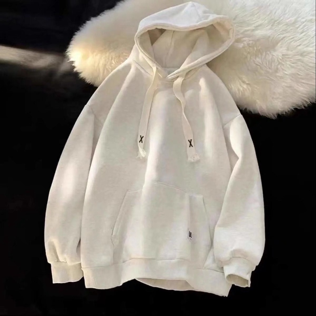Áo Hoodie nam Màu Sắc Đơn Giản Phong Cách Hàn Quốc áo hoodie form rộng Nữ simple áo hoodie giá rẻ