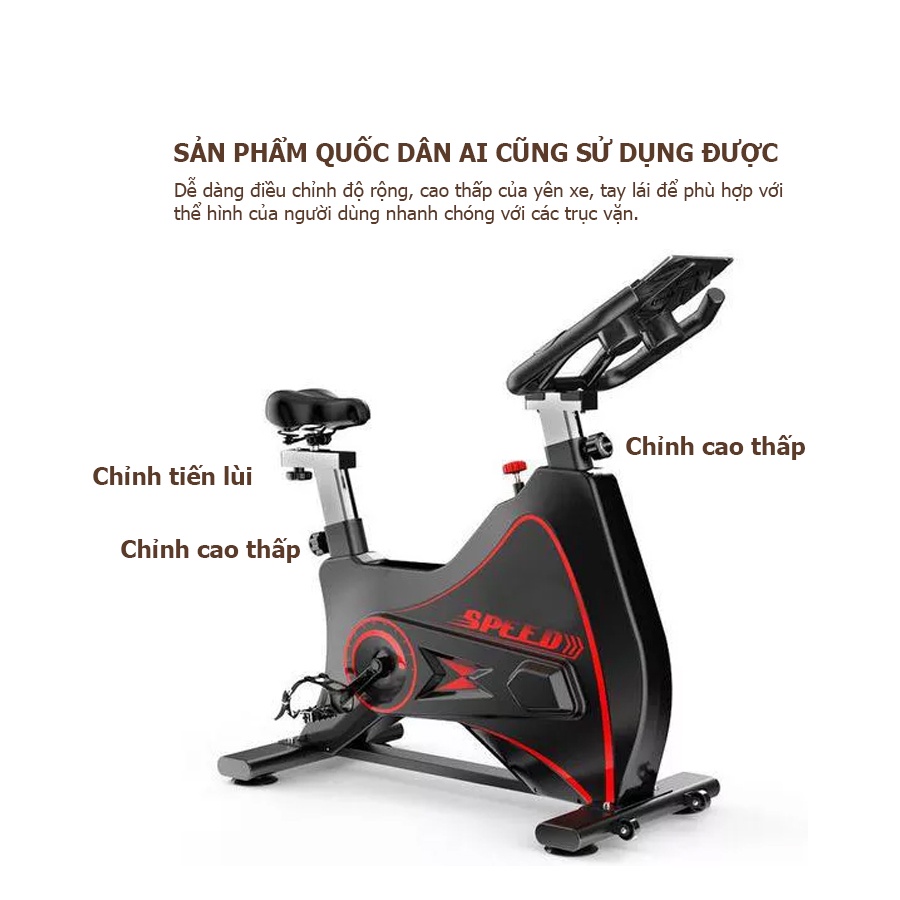 Xe đạp thể dục gym JOBUR GH806 có kết nối bluetooths, hiện đại sang trọng, vận hàng êm ái, chắc chắn, giảm sóc vượt trội