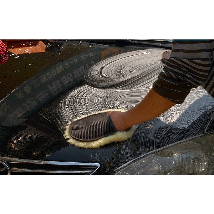 Găng tay rửa xe bằng chất liệu lông cừu siêu mềm mại