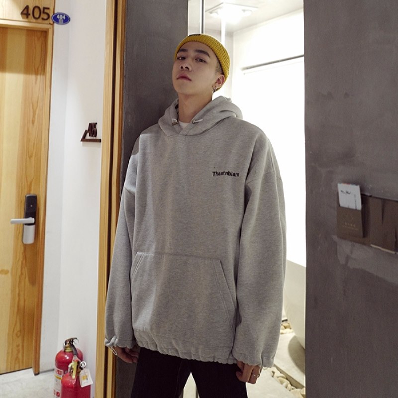 Áo Hoodie Tay Dài Dáng Rộng Phong Cách Hàn Quốc Cho Nam Giới | BigBuy360 - bigbuy360.vn