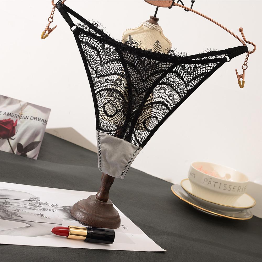 Quần Lót Ren Hoa Trong Suốt Lưng Thấp Thiết Kế Quyến Rũ Cho Phái Nữ