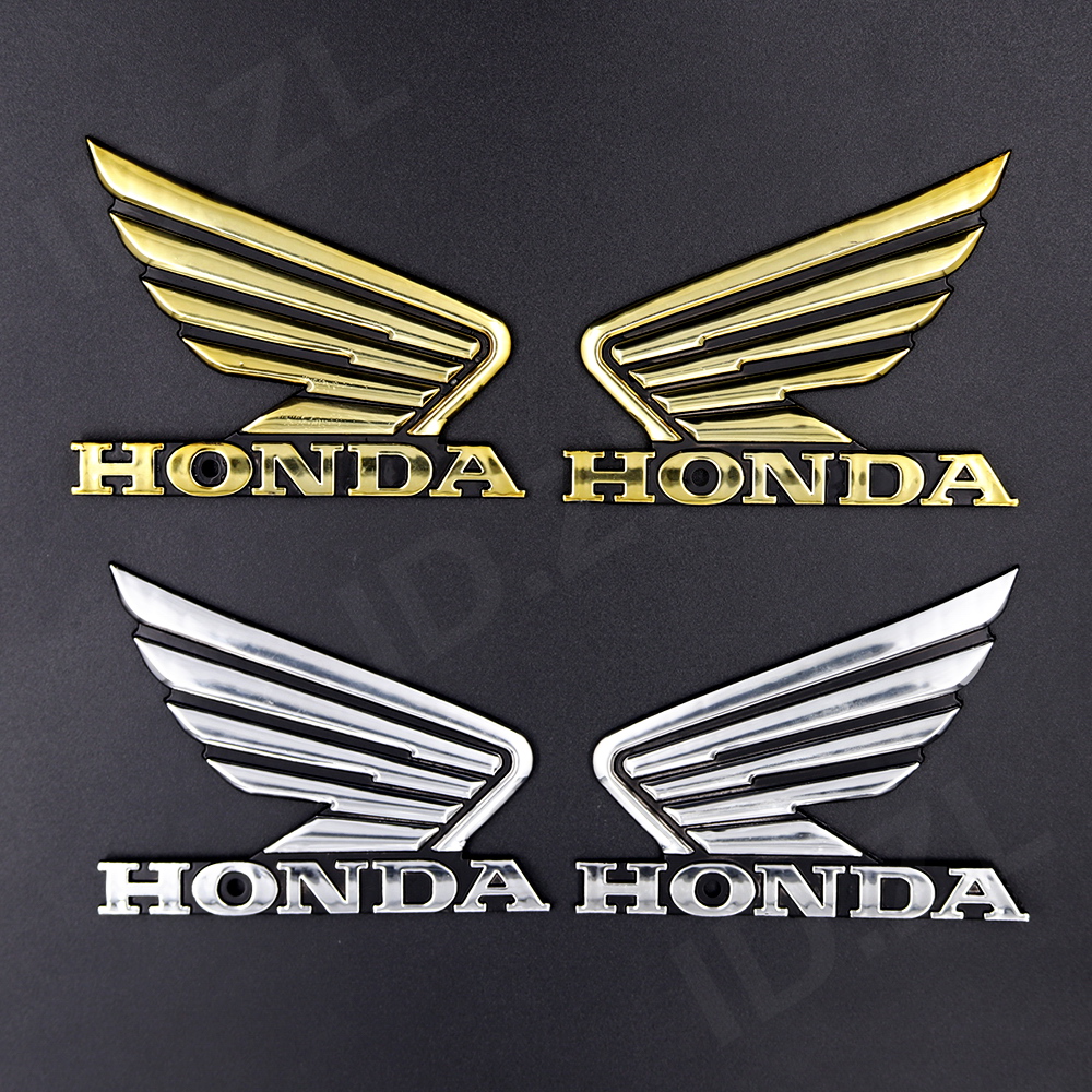 Honda Bộ 2 Miếng Dán 3d Trang Trí Xe Mô Tô vario beat Wing Chất Lượng Cao