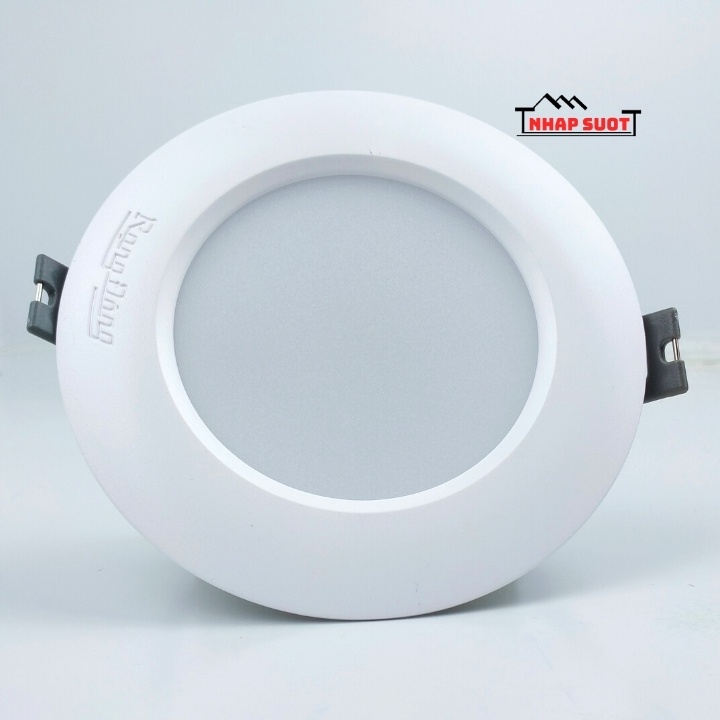 Đèn âm trần LED downlight Rạng Đông thân nhôm, viền trắng tuyết 90/7W 90/9W 110/9W 110/12w 155/16W (Model: AT04)