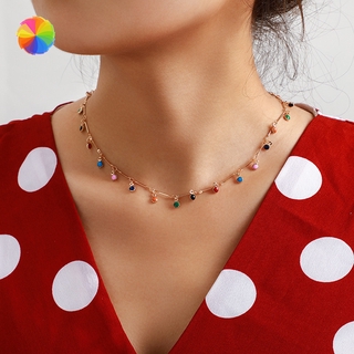 HANDMADE vòng cổ Chuỗi Hạt Nhiều Màu Sắc Dễ Thương
