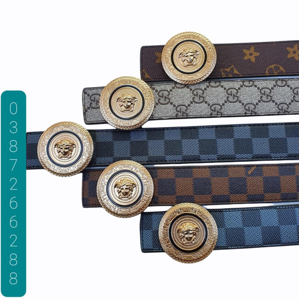 Thắt Lưng Nam Versace - Dây Nịt Nam Mặt VS Da Tổng Hợp PVC HOT TREND 2021 *