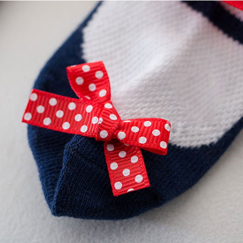 Vớ làm từ vải cotton mềm mại họa tiết chấm bi dành cho bé gái