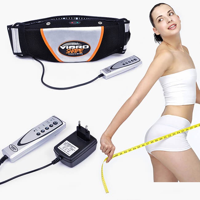 Đai rung nóng VIBRO SHAPE - Đai massage giảm mỡ bụng, đùi, mông - Cenmart