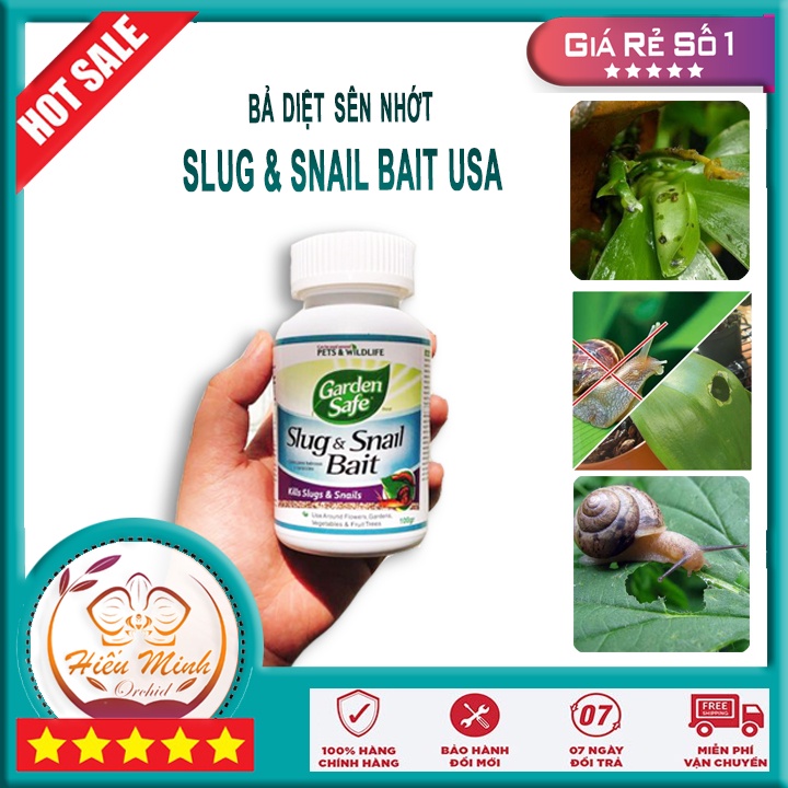 Slug & Snail Bait Thuốc trị ốc sên, là thuốc cho Hoa Lan loại TỐT làm cho cây cảnh và hạt giống, Bền, Đẹp, Xanh