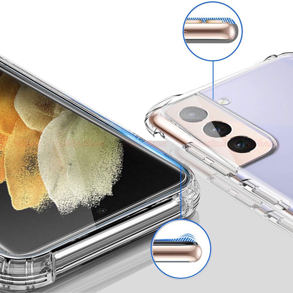 Ốp Lưng Samsung Galaxy S22 / S22+ / S22 Ultra 5G TPU Silicon Dẻo Trong Suốt Chống Sốc Bảo Vệ Máy Cao Cấp Handtown