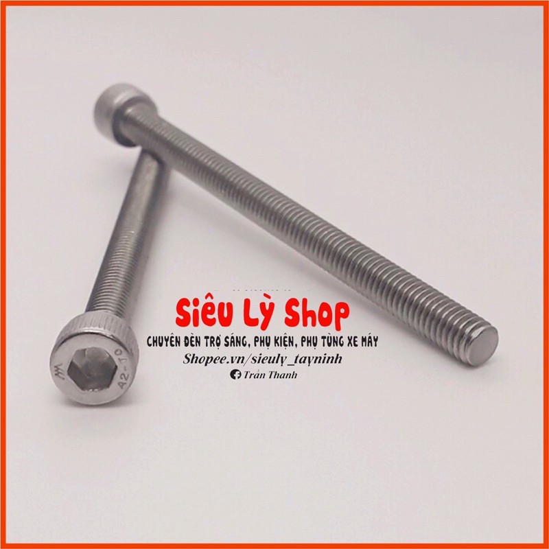 Bulong Lục giác INOX 304 size M6x80mm