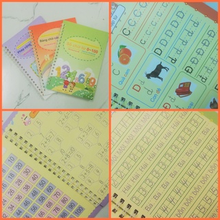 Set 3 vở tập viết tự xóa thông minh + 3 bút