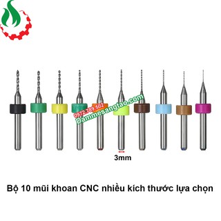 Mũi khoan CNC nhiều kích cỡ