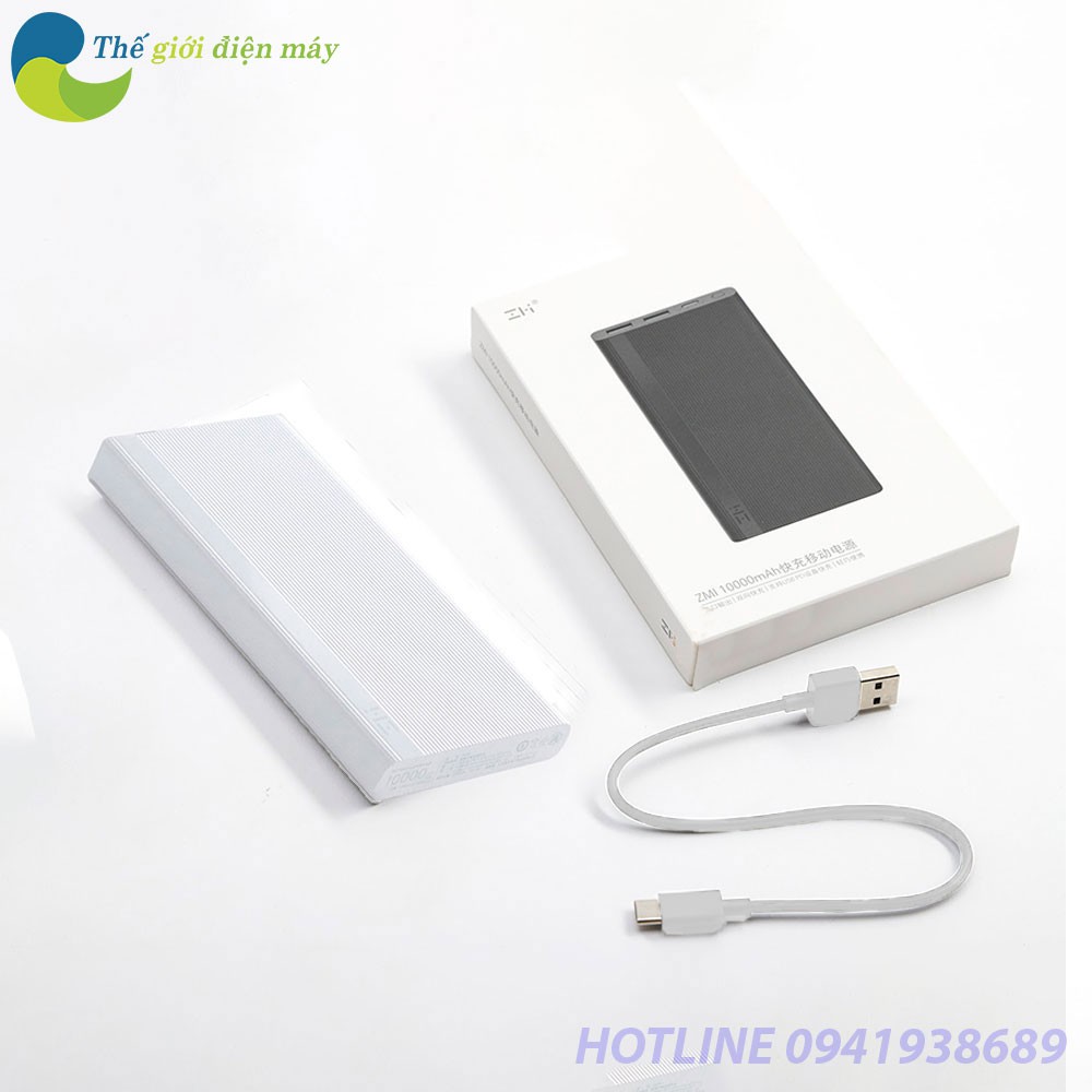 Pin sạc dự phòng 10000mAh Xiaomi ZMI JD810 18W - Bảo hành 1 tháng - Shop Thế Giới Điện Máy