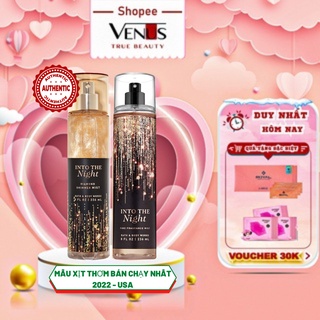 Nước Hoa Nữ, Xịt Thơm Body Mist Into The Night, Hương Thơm Gỗ Ấm Áp Bath anh Body Works - 236ml ( mẫu mới nhất 2022 )