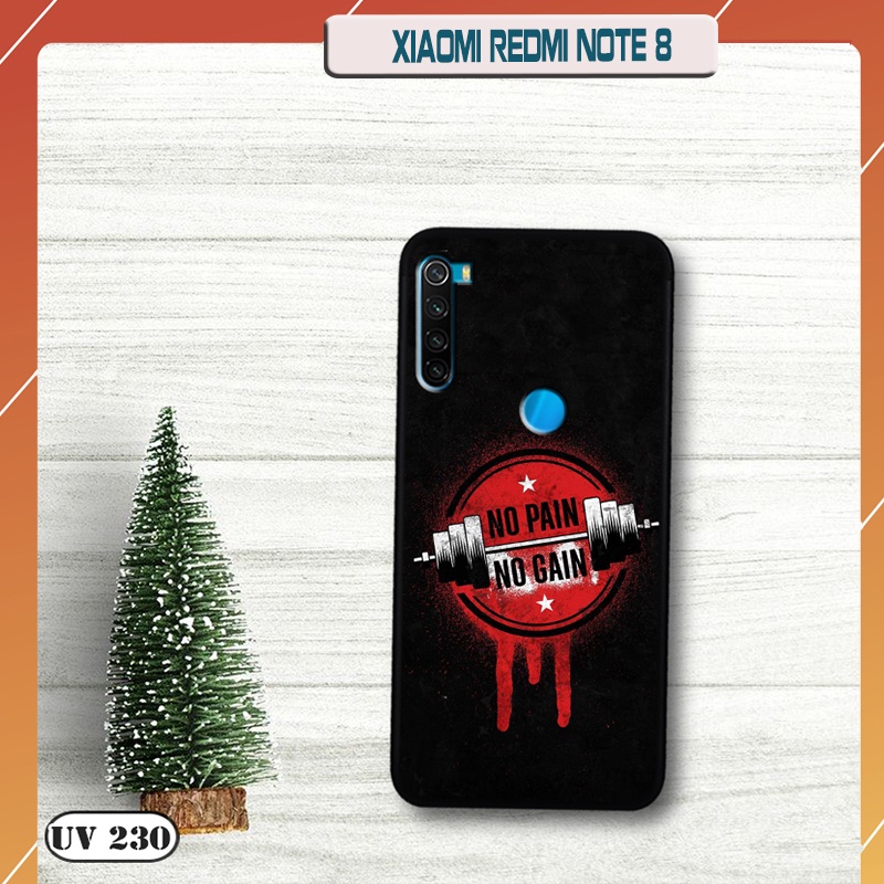 Ốp lưng nhám in hình 3D Xiaomi Redmi Note 8