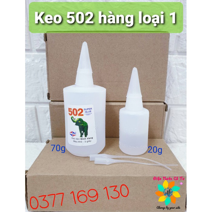 Keo 502 Siêu Dính Mọi Chất Liệu Gỗ, Tre, Vải, Nhựa, Kính, Sắt, Keo Con Voi, An Toàn Dễ Sử Dụng