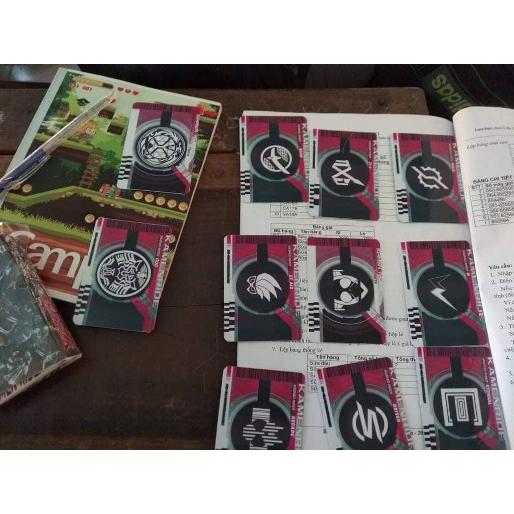 Tổng hợp card kamen rider Thẻ bài Kamen Rider Kamishop