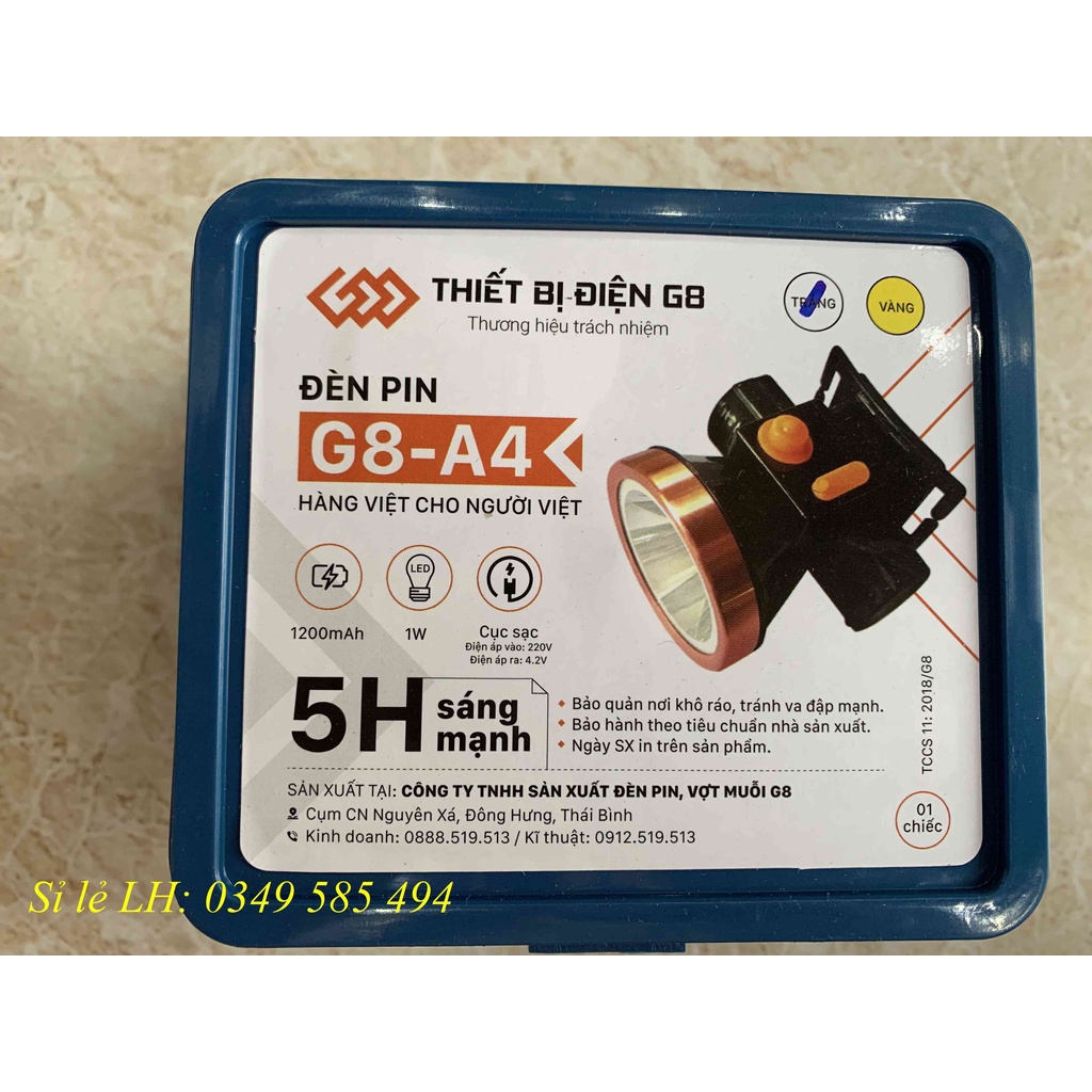 Đèn Pin Đội Đầu Siêu Sáng G8-A4 Pin Sạc - [CHÍNH HÃNG]