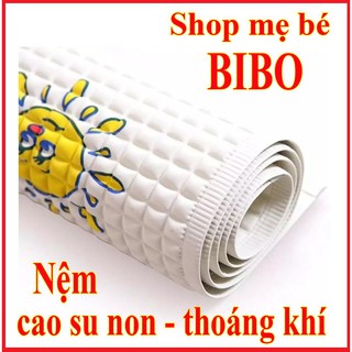 NỆM CAO SU THOÁNG MÁT, THOÁNG KHÍ CHO BÉ NẰM