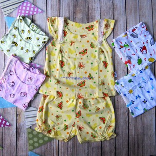 Set 5 bộ sơ sinh, bé gái bông ngắn tht