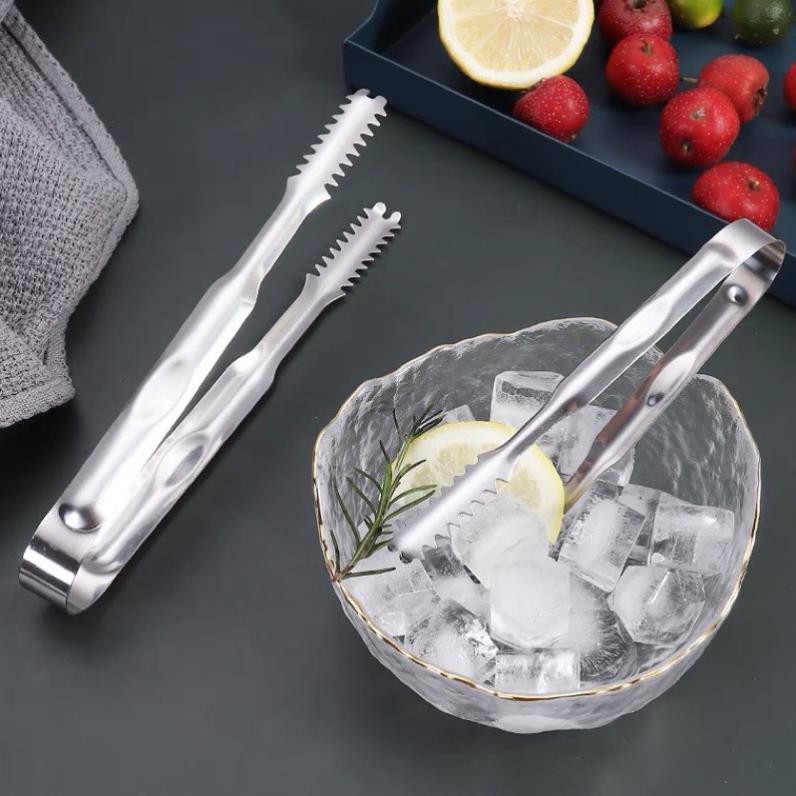 Kẹp inox gắp đá ,gắp thịt phân loại to dày