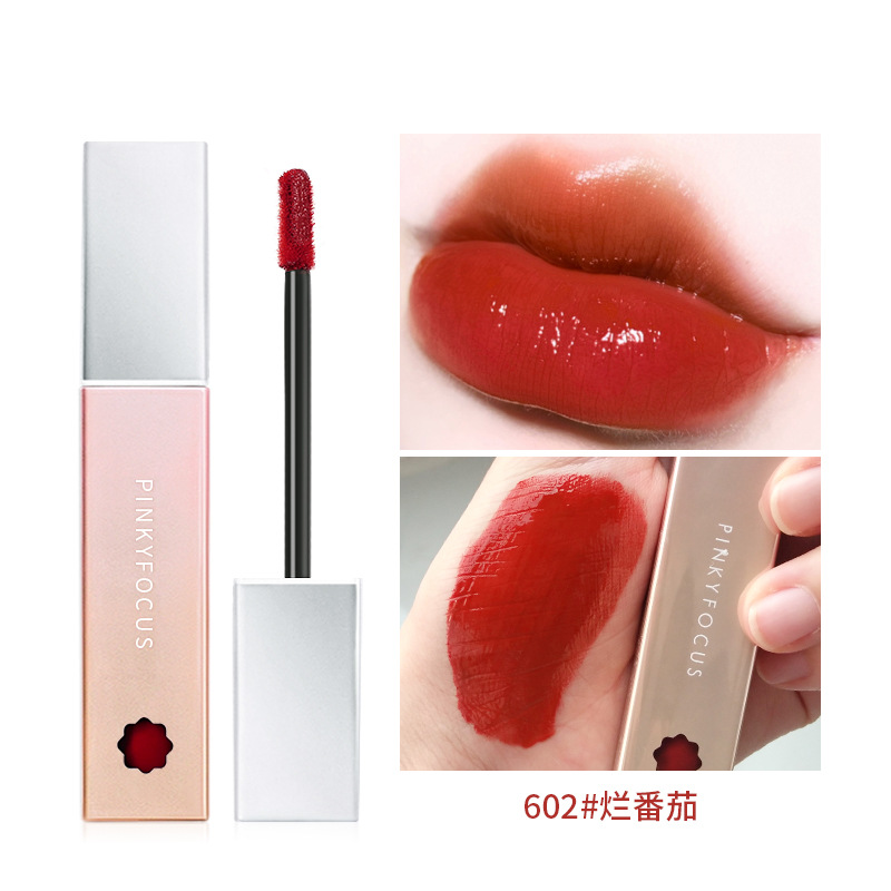 Son kem dream màu nhung cao cấp Pinkyfocus dưỡng ẩm kháng nước lip glaze