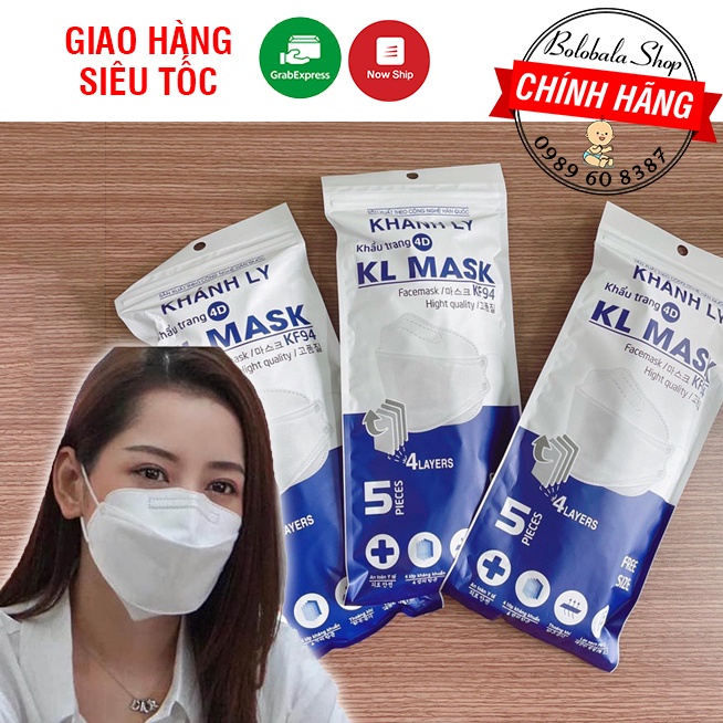 Túi 10 Khẩu trang 4D Famapro cao cấp/ KL MASK công nghệ Hàn Quốc