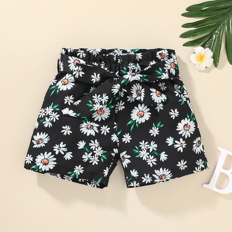 Combo bộ đồ bé gái 1-6 tuổi áo croptop Sát Nách In Hoa Dễ Thương set mùa hè thời trang cho bé trẻ em