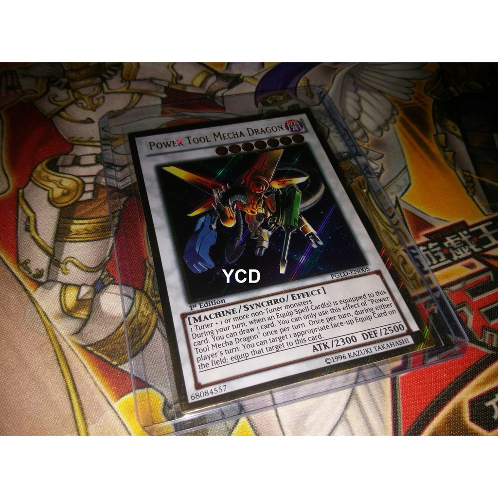 Thẻ bài yugioh chính hãng  Power Tool Mecha Dragon – Gold Secret Rare