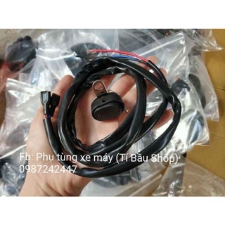 Công tắc Led ghi đông ( Nút đơn đen)
