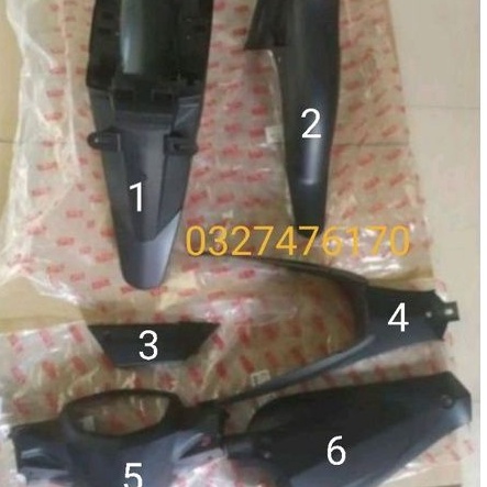 Bộ 6 nhựa nhám đen xe Sirius zin chính hãng yamaha