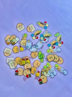 Bộ 50 miếng sticker ngộ nghĩnh