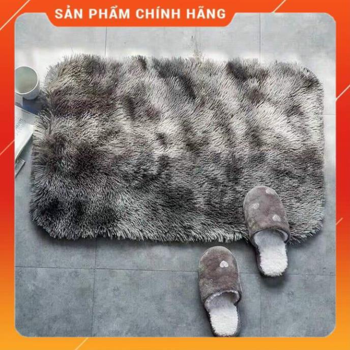 Thảm Chùi Chân Lông Mềm Siêu Thấm Hút ,Chống Trơn Trượt (40cm X 60cm)