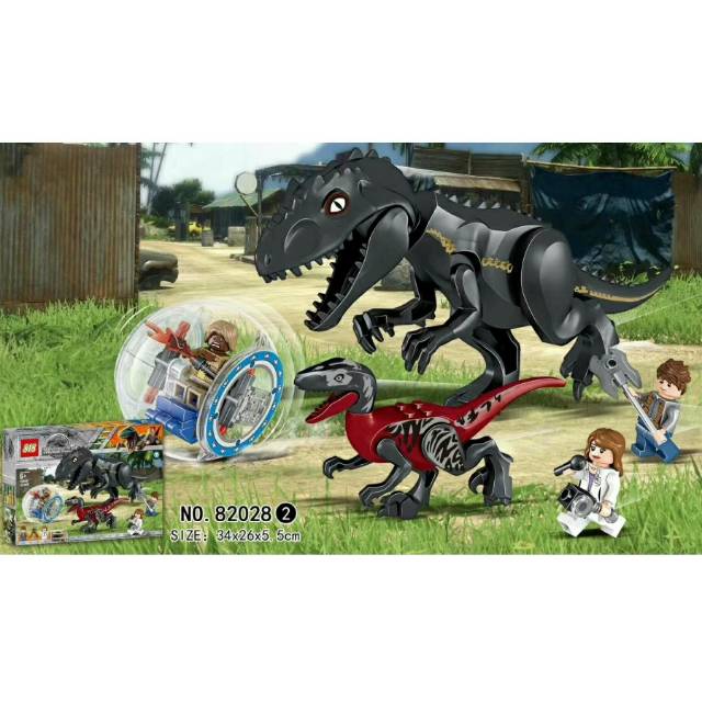 Mô Hình Đồ Chơi Lego Khủng Long T-Rex Tyrex Indoraptor Indo Raptor Trong Phim Jurassic World 2