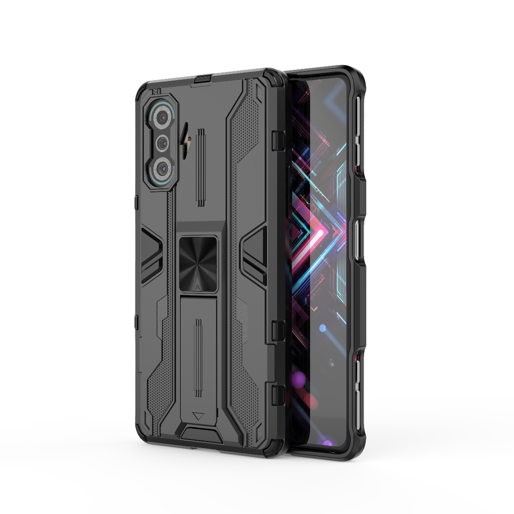 Ốp lưng Redmi K40 Gaming / K50 Gaming chống sốc Iron Man Ver 3 giá đỡ mặt lưng xem phim