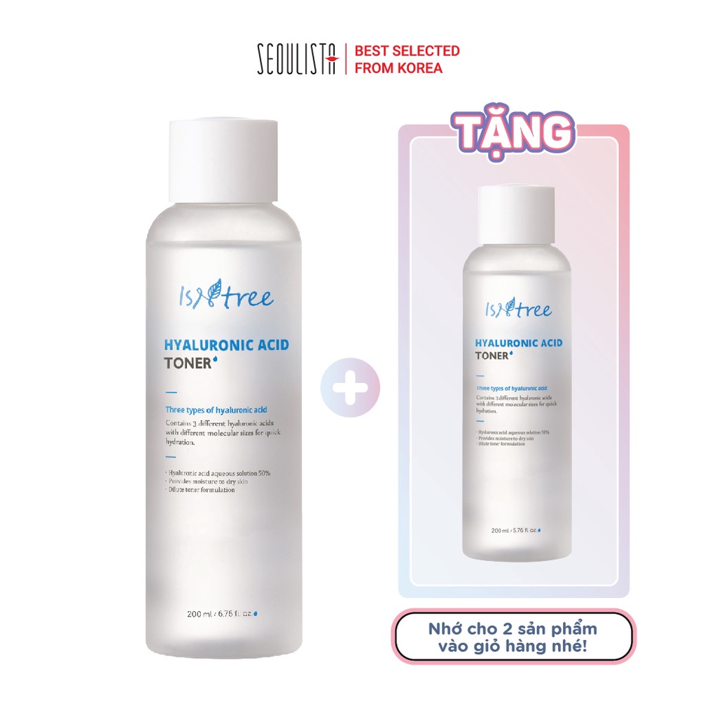 Toner dưỡng ẩm ISNTREE HYALURONIC ACID TONER