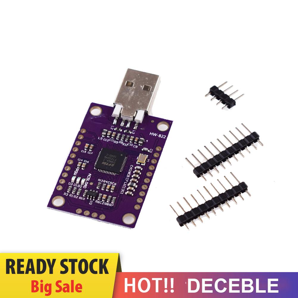 deceble HW-822 FT232H High Speed USB to JTAG UART FIFO FT1248 SPI I2C Board Module