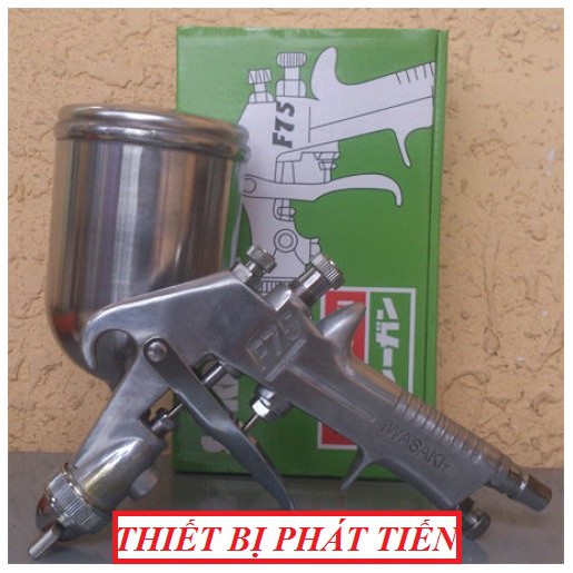 Bộ Phun Sơn Osaka Iwasaki F75 + Bình Chứa Sơn 400cc (Chính Hãng JAPAN)