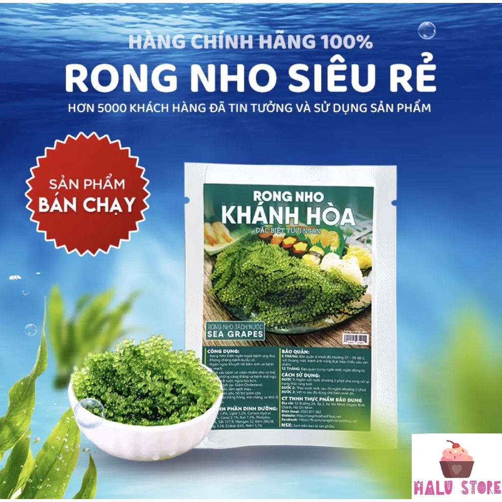 [SIÊU HOT] Rong Nho Tách Nước Khánh Hoà - Công Nghệ Tách Nước Tiêu Chuẩn Nhật Bản