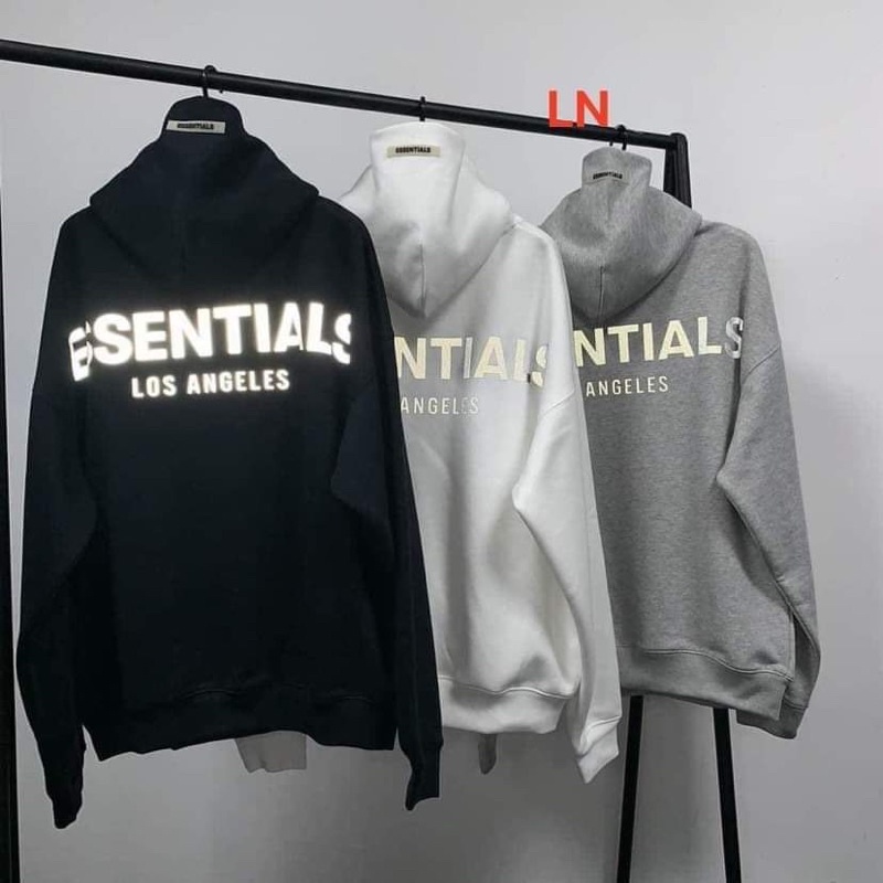 Áo hoodie ESSEN phản quang in lưng chất nỉ ngoại TH6