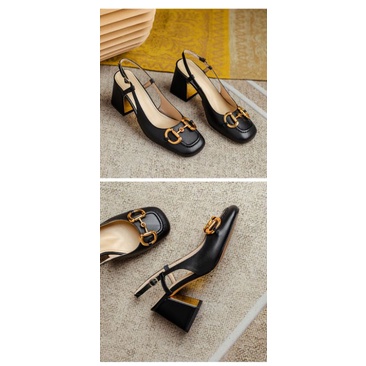 Giày xăng đan cao gót bịt mũi 7phân