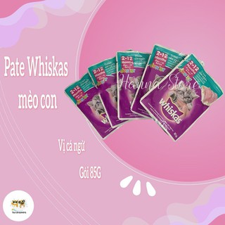 Pate gói Whiskas cho mèo con 85g