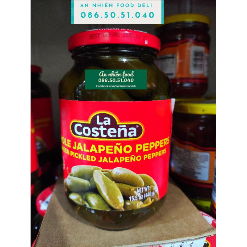 Trái Ớt Ngâm Mexico La Costena Pickled Jalapeño Peppers