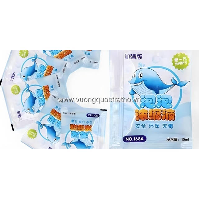 Nước pha xà phòng cho súng bắn bong bóng, Gói xà phòng đậm đặc dùng cho súng bắn bong bóng