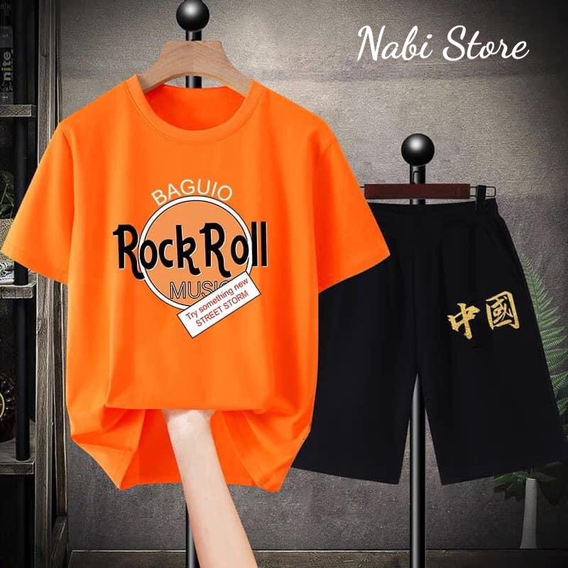 Đồ bộ bé trai - Bộ đồ Rock Roll cho bé 4-14 tuổi mã 195-196-197-198