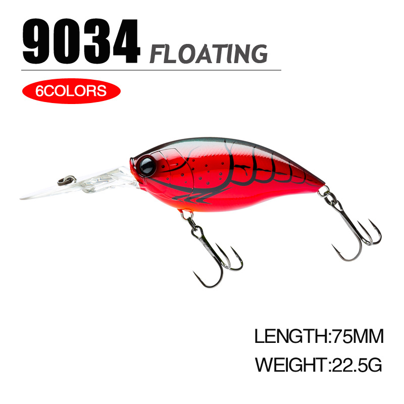 Mồi câu cá giả bằng nhựa cứng 75mm/ 22.5g