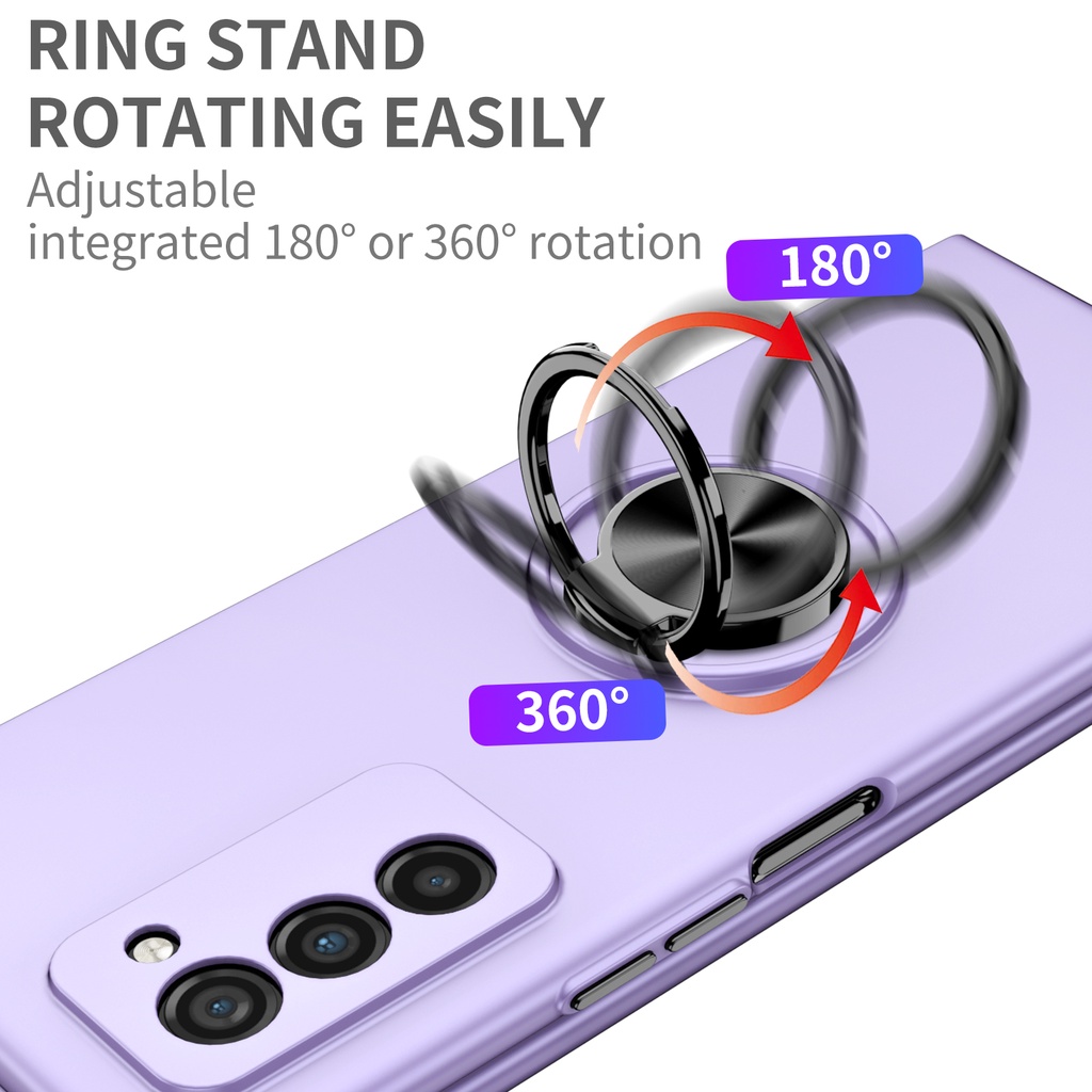 Ốp điện thoại kiểu giáp chó chân đế chống trượt chống rơi cho Samsung Galaxy Z Fold 1 2 3 Flip