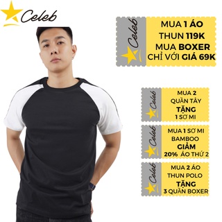 Áo thun nam tay ngắn phối màu celeb