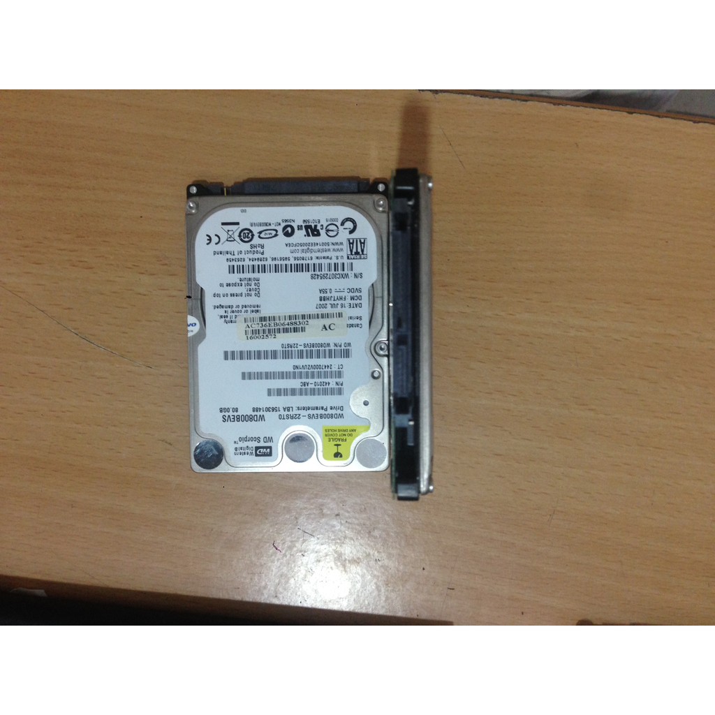 HDD western 80gb tốc độ 5400prm sata 2.5 ich ( chuyên dành cho laptop ) | BigBuy360 - bigbuy360.vn